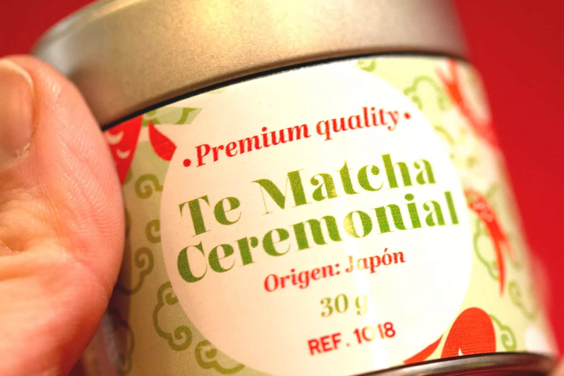 Etiqueta té matcha