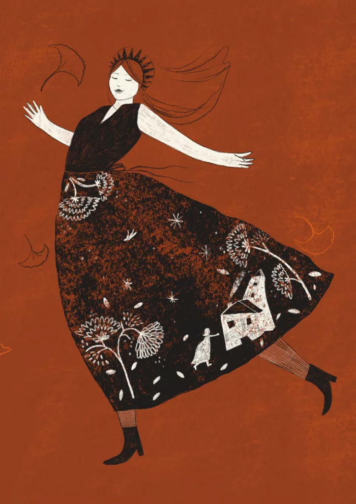 Ilustración la bailarina