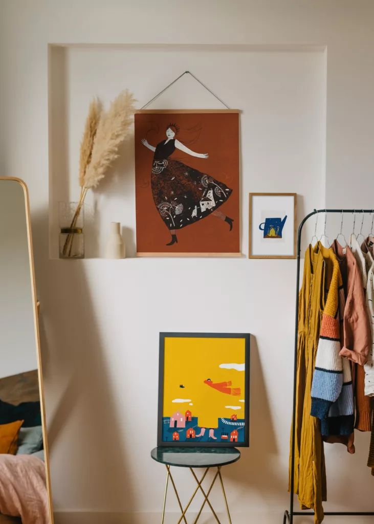 ilustraciones en habitación
