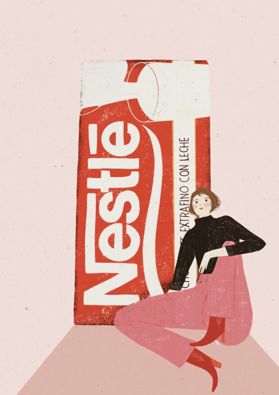 chocolate nestle print inktober