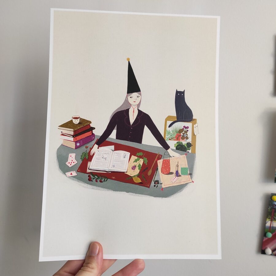 bruja atareada print