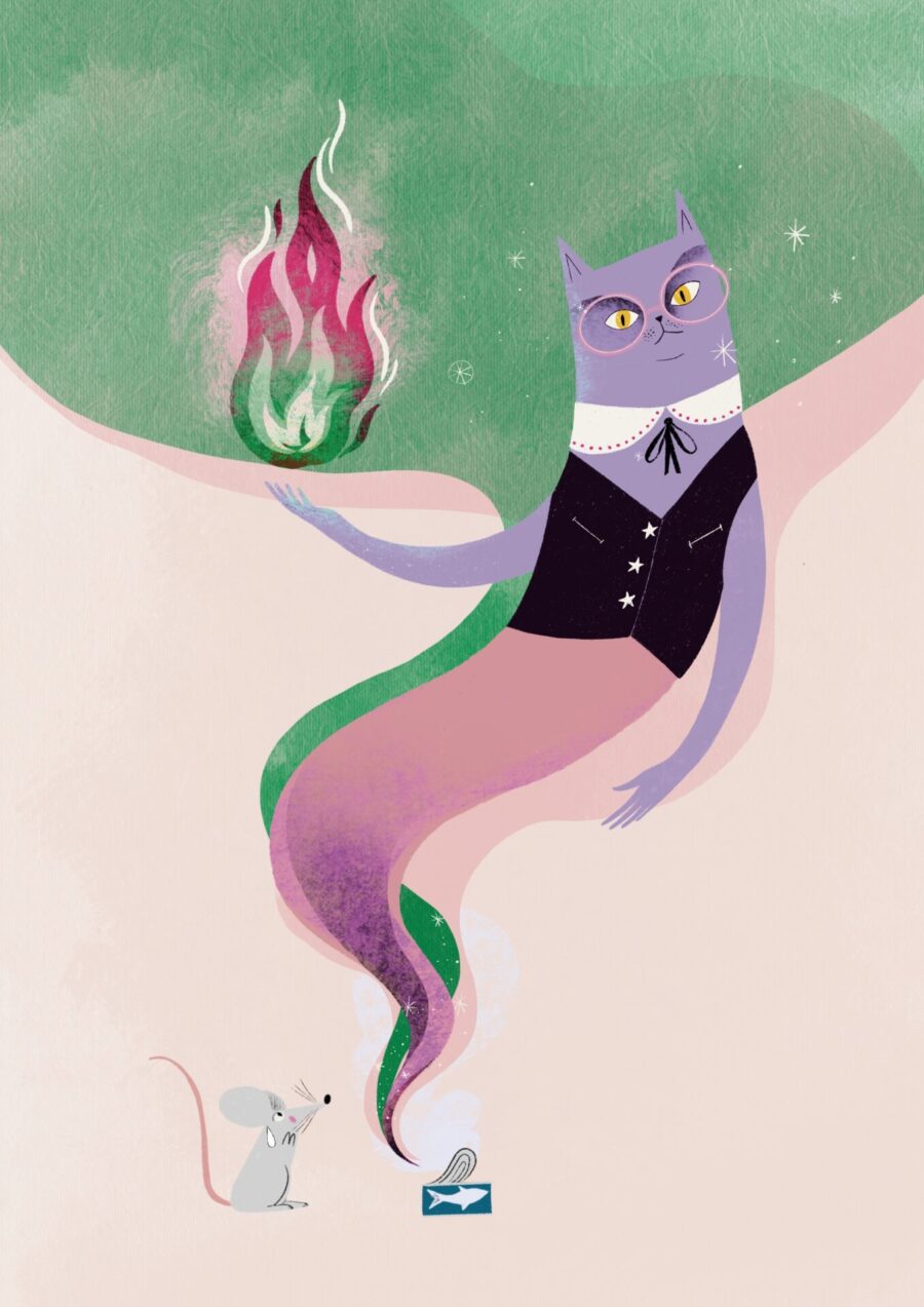 magic cat print