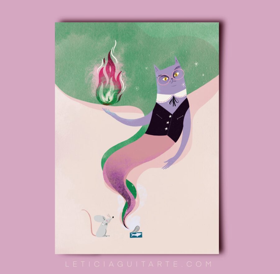 print magic cat