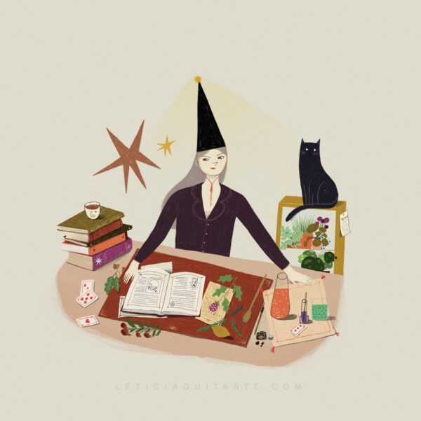bruja atareada print