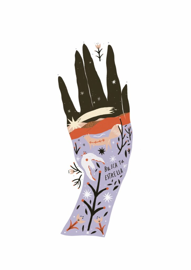 MANO DE LOS DESEOS ILUSTRACION print II